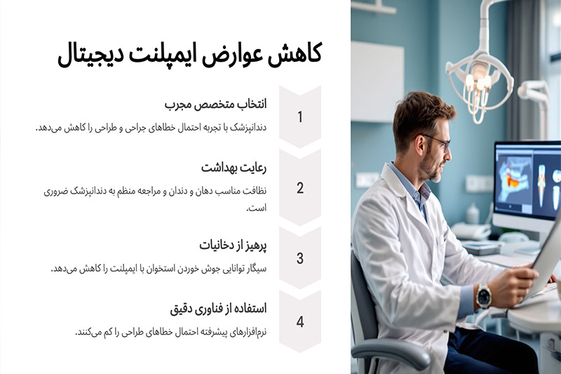 کاهش-عوارض-ایمپلنت-دیجیتال