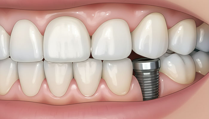 سفید شدن لثه بعد از ایمپلنت