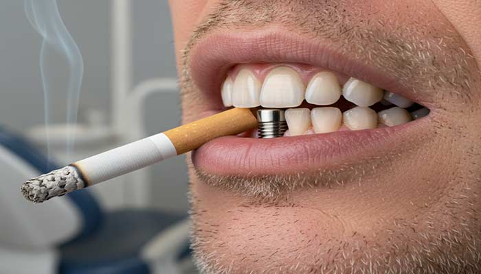 ایمپلنت برای افراد سیگاری